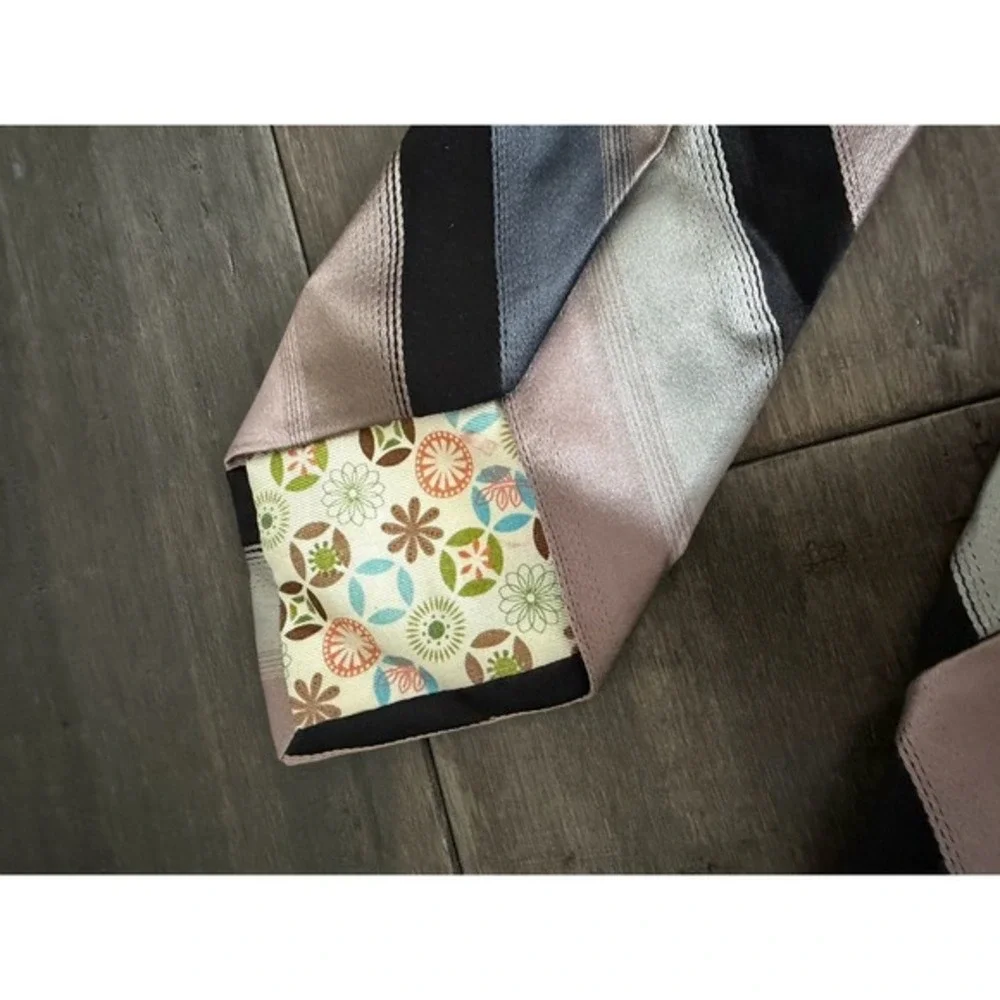 Ted Baker Silk Tie Diagonal Stripe Men's‎ Necktie Father's Day Gift Multicolor
